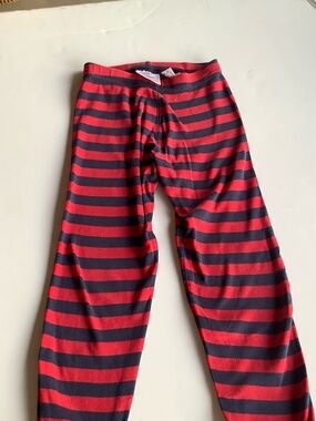 Hanna Andersson Red and Navy Striped Kids Pajama Bottoms